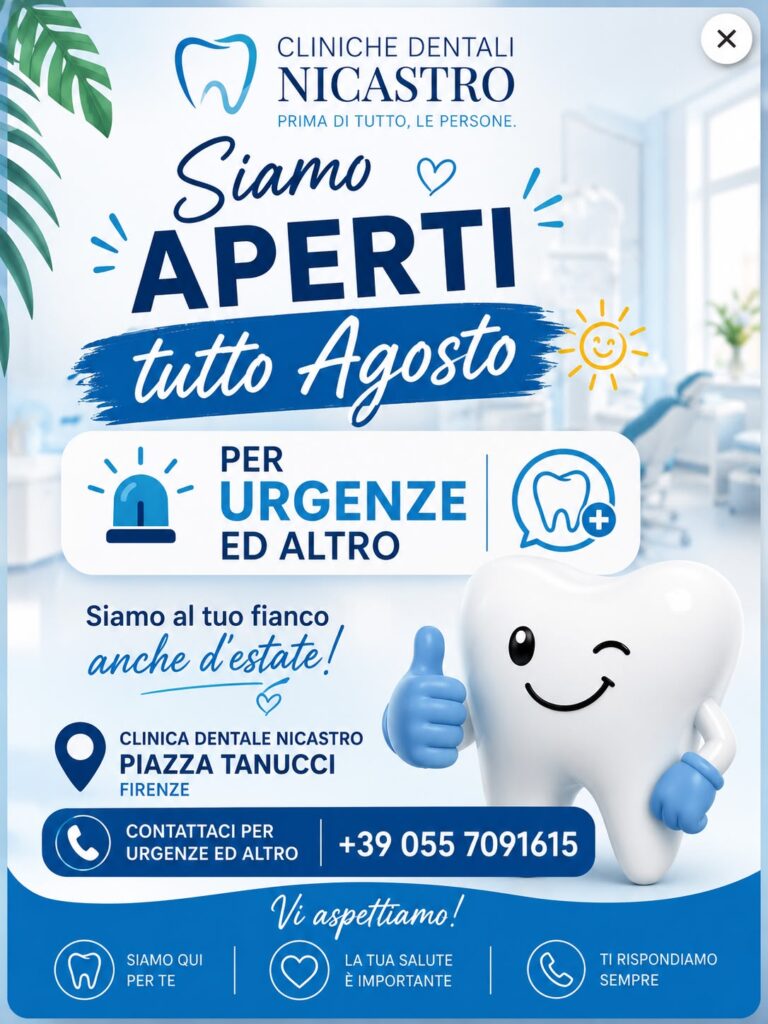 Cliniche Dentali Nicastro aperti tutto agosto
